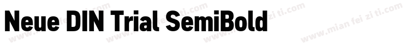 Neue DIN Trial SemiBold字体字体转换